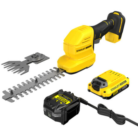 STANLEY Kit Tijera cortacésped + arreglasetos V20 para uso profesional para resolver tareas completas con mayor eficiencia con medida o especificación 20 L (1/2)