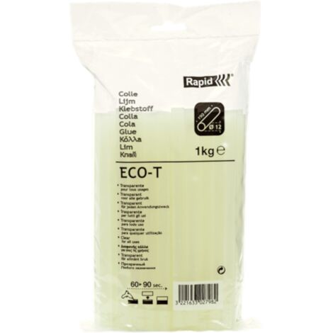 Cartuchos de adhesivo transparente de Rapid - 2,5 kg
