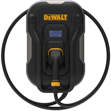 Borne de recarga mural DEWALT 7,4 kW Type 2 integrado 5 m 32A IP65