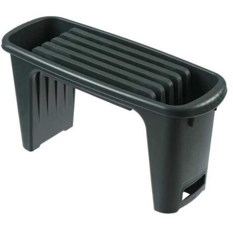 Nature Tabouret de jardinage 2-en-1 65,5 x 25 x 34 cm Vert