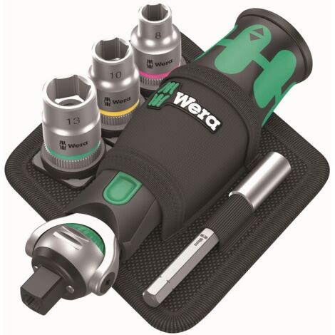 Cliquet de poche Zyklop  8009 Set 2, 18 pièces - WERA - 05004281001