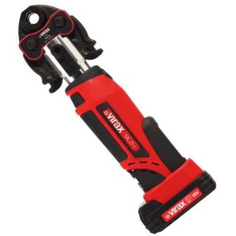 Herramienta de crimpado electromecánico VIPER L2X a longitudinal + 2 pilas, con pinzas principales - VIRAX - 253571