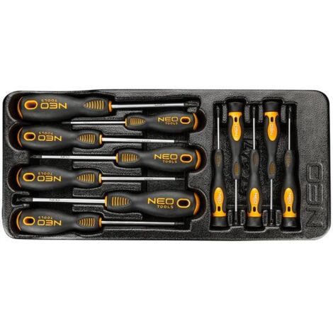 NEO TOOLS Destornilladores de precisión, juego de 12, inserto (1/2)