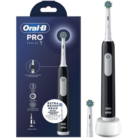 Oral-B Pro Series 1 Adulto Cepillo de dientes oscilante Negro, Blanco (1/4)