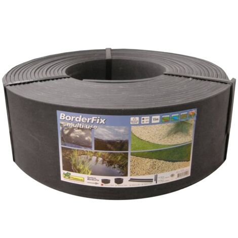 Bordura de jardín negro 14 cm x 15 m 7mm Ubbink (1/5)