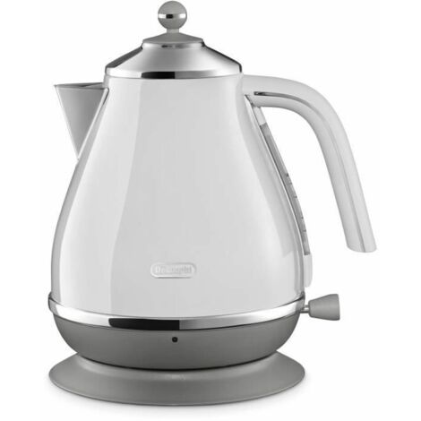 Hervidor DELONGHI ICONA CAPITALS - 1,7 L - Acero inoxidable - Fondo extraÌble y giratorio 360∞ - Filtro antical - Blanco (1/5)