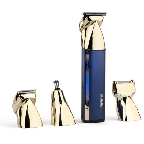Cortadora multiusos inalámbrica - BABYLISS - MT992E Super-X Metal - Autonomía 5 h - 4 cabezales - Edición Oro y Marino (1/3)