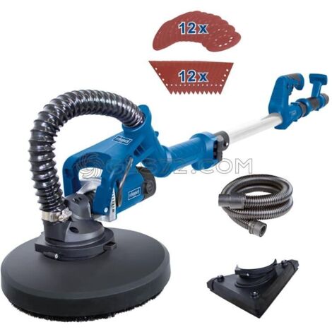 Scheppach DS930 lijadora de enlucido rotativa de 710 W con brazo telescópico