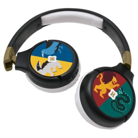 HARRY POTTER - Auriculares 2 in 1 Bluetooth - Con cable y plegables para niños con limitación de volumen (1/5)