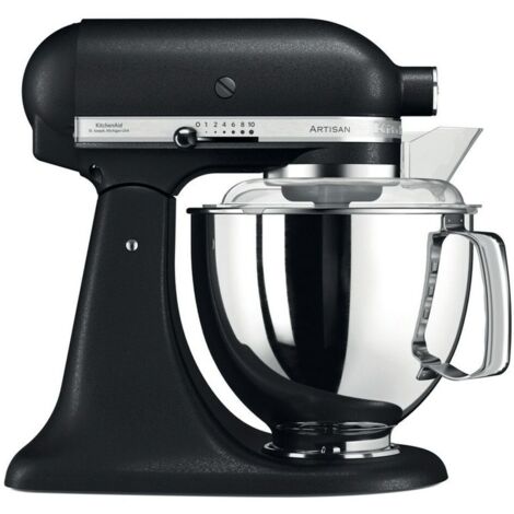 Robot de cocina KitchenAid Artisan 5KSM175PSEBK Negro 300 W cuenco de acero inoxidable 4,8 L 10 velocidades (1/5)