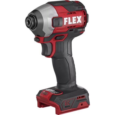 Atornillador de impacto FLEX 18V - Sin batería ni cargador - Con reserva de puntas - 520756