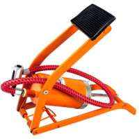 Bomba de Aire de Pie Precision Steel Naranja