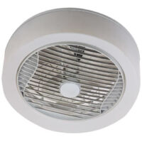 AIR-LIGHT CROWN - Ventilateur de plafond blanc Ø40cm 95W avec couronne d'éclairage LED
