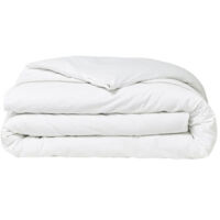 Ropa de cama TODAY Prestige - 220 x 240 cm - 2 personas - 100% Percale Acabado en encaje - Tiza