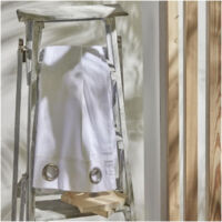 Voilage - TODAY - CHARME - oeillets slub craie - 140 x 240 cm