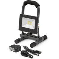 Projecteur Led rechargeable - I-Watts - I-SPR10PBK - 10 W - 450 lumens
