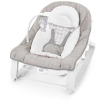 INGENUITY Transat bébé bascule évolutif 3-en-1 Keep Cozy -Linden- 3 Positions: arche avec jouets peluches amovible, jusqu'a 1