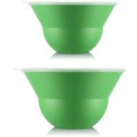 Juego de 2 ensaladeras 3 L y 4,9 L con tapa de silicona - BODUM - Topee - Apple
