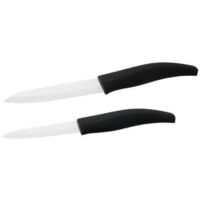 Lot de 2 couteaux - NIROSTA - Lames en céramique de 12,5 et 18 cm de long