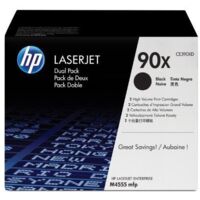 HP Pack de ahorro de 2 cartuchos de tóner original LaserJet 90X de alta capacidad negro