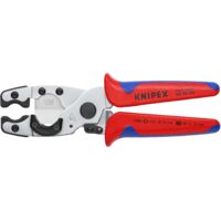 KNIPEX 90 25 20 Cortatubos para tubos multicapa y de protección con mangos multicomponentes cromado 210 mm