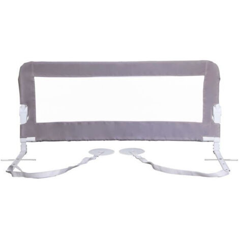Barriere de lit Dreambaby Nicole - lits encastrés et aux lits plats- Mesurant 150 cm de large et 50 cm de haut - Gris (1/5)