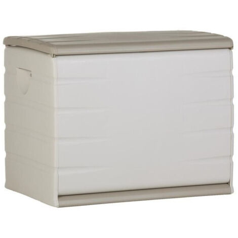 Coffre PLASTIKEN 260L Interno/Esterno Funzionale ed Estetico Serratura con Ruote Beige (1/2)