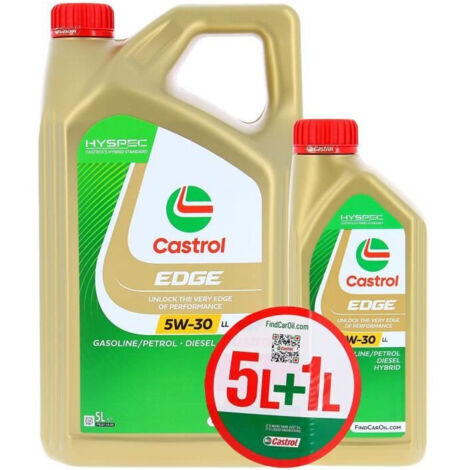 Olio Motore - CASTROL EDGE - 5W-30 LL - 5L+1L - 057356