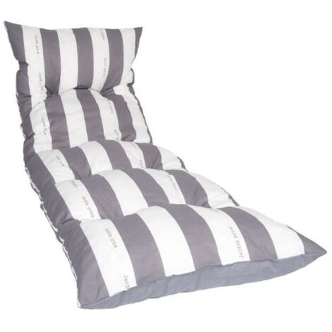 JARDIN PRIVE Bain de soleil flocons CANCALE 188x56x12 cm gris (1/2)