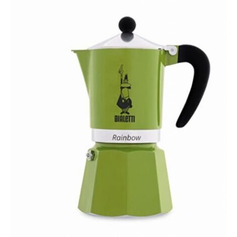 Caffettiera Italiana Bialetti Rainbow Vert Metallo Alluminio