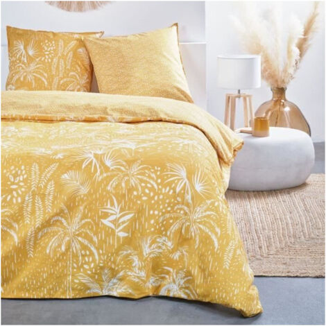 Set di copripiumino TODAY 220 x 240 cm Giallo 3 Pezzi
