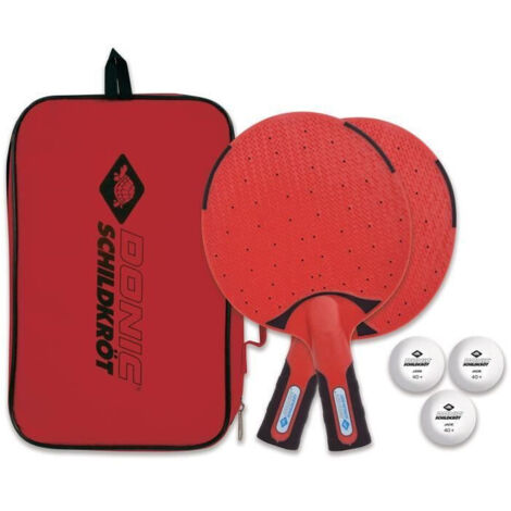 Set da Tavolo Tennis Donic Schildkröt Outdoor Nero Rosso (1/5)