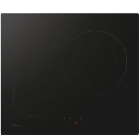 Piastra a induzione CANDY 3 fuochi - L 60 cm - CI633CBB/1 - Nero