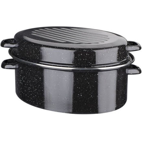 Cocotte in acciaio smaltato - GSW - Daubière Email - 32 cm - Ovale - Induzione (1/3)