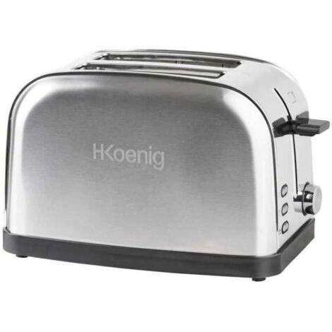 Grille-pain deux tranches - HKoeNIG - TOS7 - 850 W - Acier inoxydable