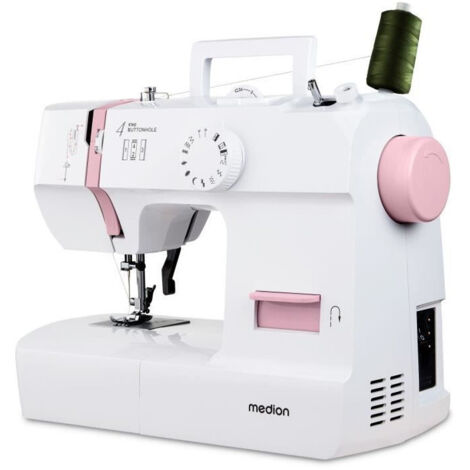 Macchina da Cucire - MEDION - SM 70 - 71W - 12 Punti - 700 g/min - LED - Rosa