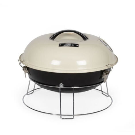 Barbecue a carbone portatile - LIVOO - DOC301 - Champagne e nero (1/5)