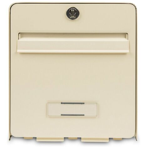 BURG WACHTER Boite aux lettres Favor en acier galvanise - 2 portes - Beige clair (1/3)