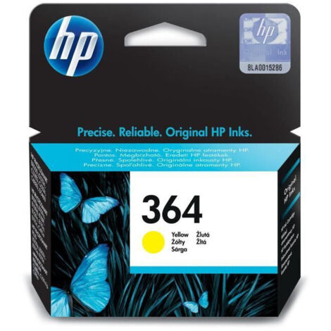 HP 364 Cartouche d'encre jaune authentique (CB320EE) pour HP DeskJet 3070A et HP Photosmart 5525/6525 (1/5)