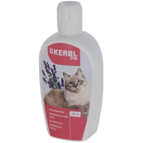 Shampoo per gatti - KERBL - 200 ml - Lavanda - Mango - Splendore e morbidezza (1/2)