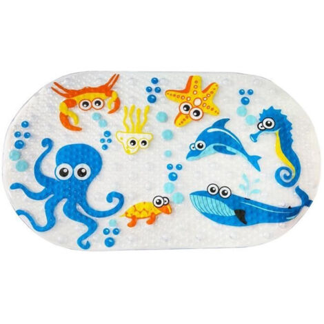 Tappetino da bagno - THERMOBABY - Antiscivolo - Motivi di animali marini (1/4)
