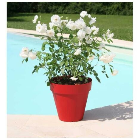 Tymar Vaso Per Piante Rotondo 2 Pezzi – Senape, Ø 25,5 Cm, In Plastica UV, Per Interni/Esterni - 4