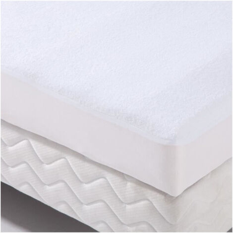 Alese forma coprimaterasso impermeabile Transalese spugna 100% cotone - 120 x 190 cm - Bianco (1/3)