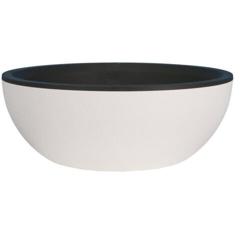Ciotola Per Fiori In Plastica 80 Cm – Grande Vaso Rotondo In Polipropilene Per Giardino E Terrazzo – Nextrade Italia - 4