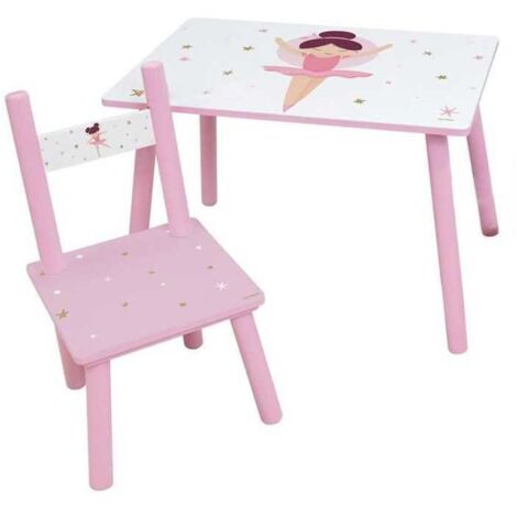 Fun House Tavolo E Sedia Per Bambini Miraculous Ladybug, In MDF, Set Da Gioco E Disegno, 61x42 Cm