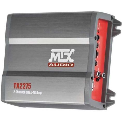 MTX TX2275 Amplificateur voiture 2x110W RMS @2O ou 1x220W RMS @4O Filtres actifs variables Entrées haut niveau (1/3)