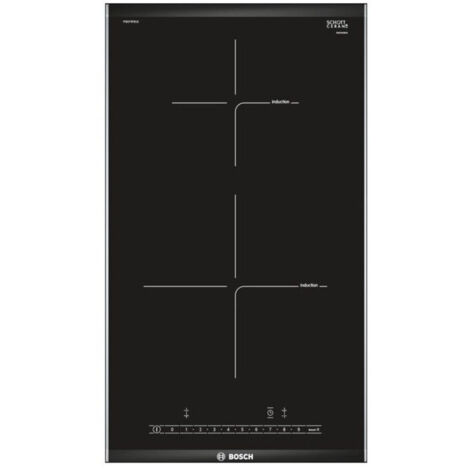 Table de cuisson vitrocéramique BOSCH PIB375FB1E - 2 foyers induction - QuickStart - Sécurité enfants