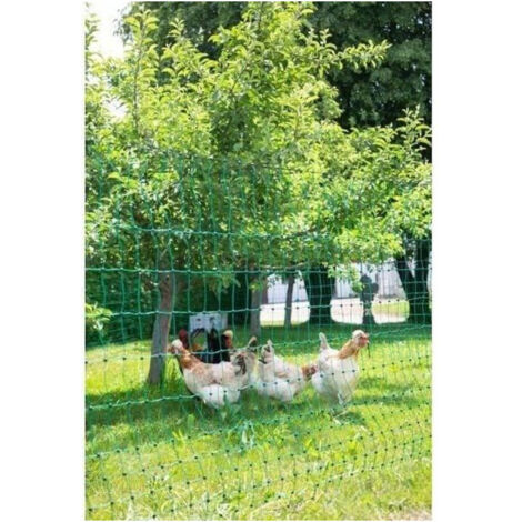 KERBL Rete per polli 50 m - 106 cm - doppia punta - verde - non elettrica