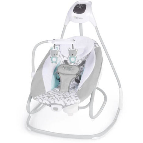 INGENUITY 2 in 1 Sdraietta & dondolo elettrico - Musica soffice - 180° - Raylan