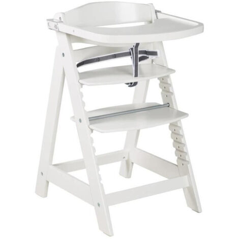 Seggiolone evolutivo - ROBA - SIT UP CLICK & FUN - Vassoio pasto rimovibile - Altezza regolabile - Fino a 70 Kg - Legno laccato B (1/5)